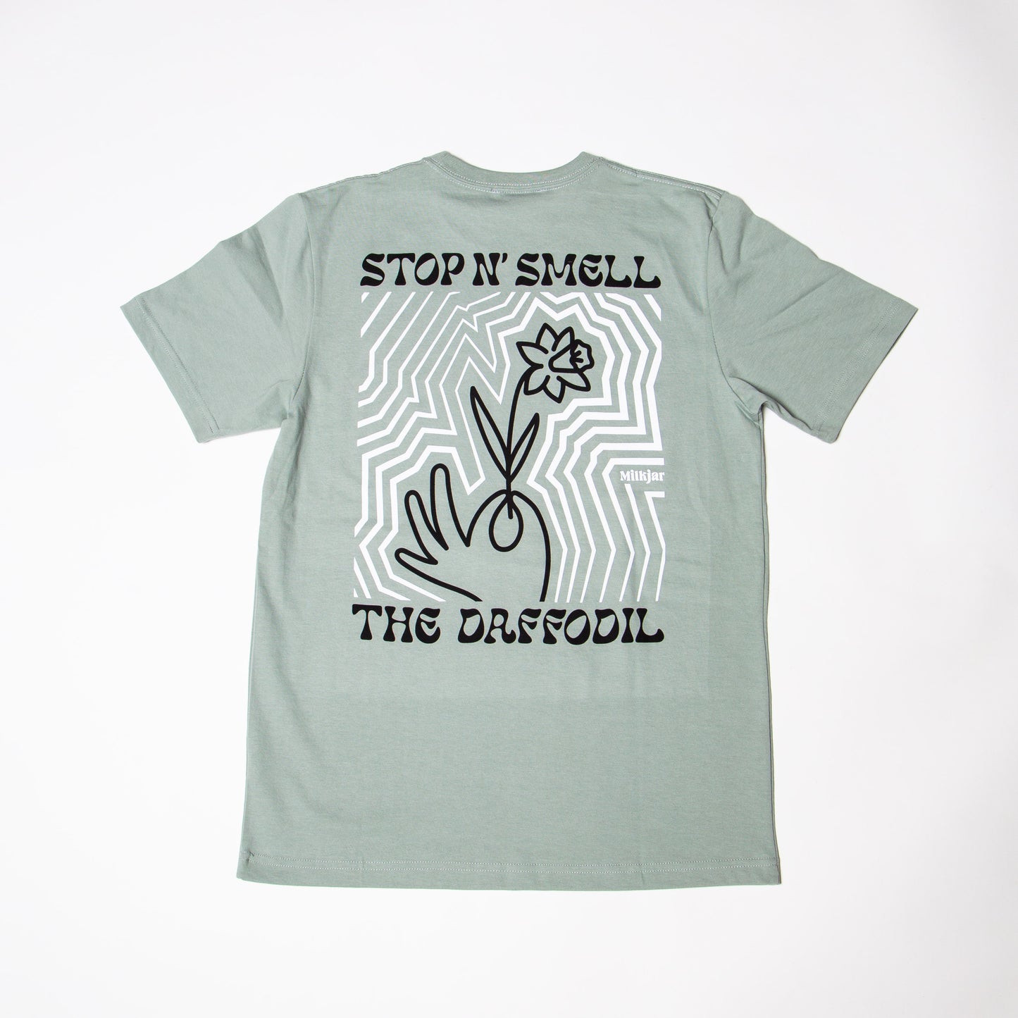 T-Shirt - Sage/Black/ White