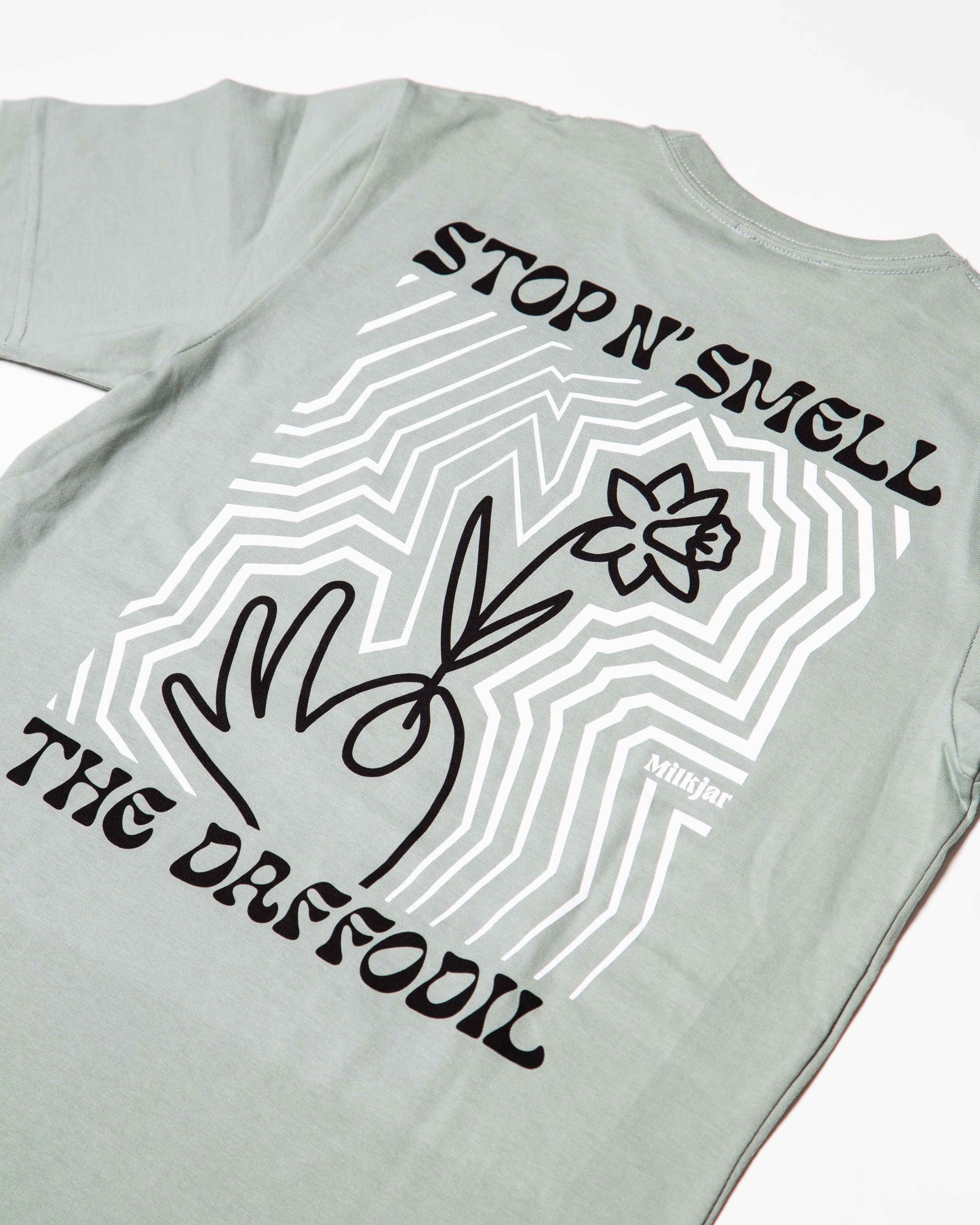 T-Shirt - Sage/Black/ White